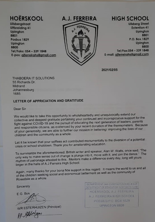 AJ Testimonial